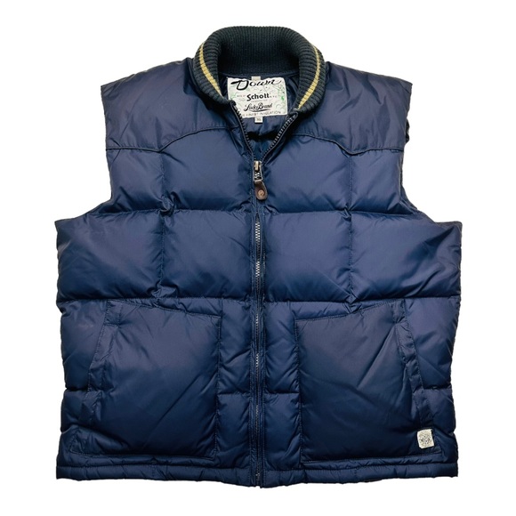 Schott NYC Other - Schott NYC / Lucky Brand Down Quilted Puffer Vest - Navy Blue